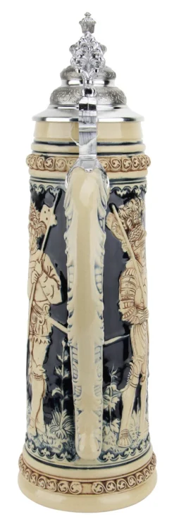 King Limitaet 2004 | Goddess Of Hunters Antique Style Beer Stein -Beer Steins Shop King Limitaet 2004 Goddess of Hunters Handpainted Beer Stein Cobalt K2034E Back SM 67209.1461705589