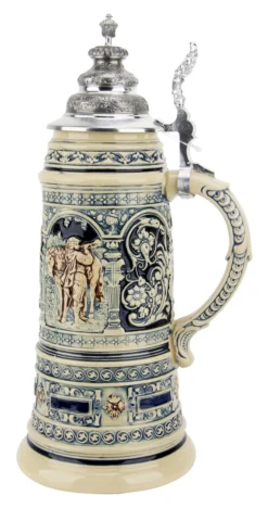 King Limitaet 2005 | Lovers Tryst Antique Style Beer Stein -Beer Steins Shop King Limitaet 2005 German Romance Antique Style Beer Stein K2035E RS SM 06093.1463176189