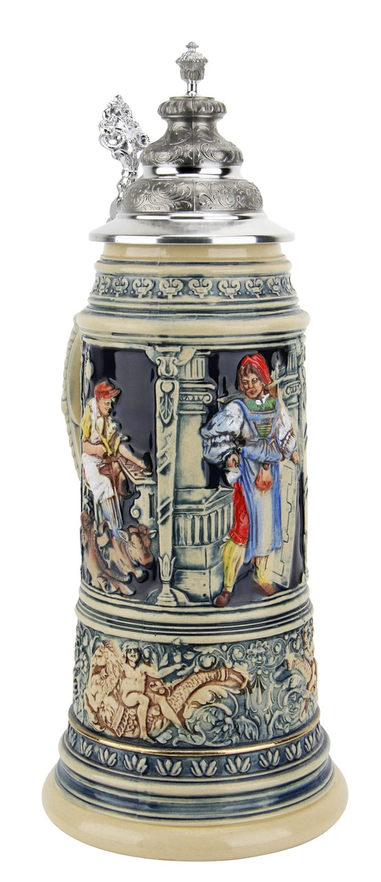 King Limitaet 2007 | Medieval Master Craftsman Handpainted Beer Stein - Image 2