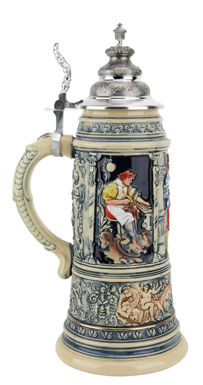 King Limitaet 2007 | Medieval Master Craftsman Handpainted Beer Stein - Image 3
