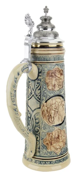 King Limitaet 2008 | Old Testament Antique Style Beer Stein -Beer Steins Shop King Limitaet 2008 Old Testament Handpainted Beer Stein Cobalt K2038E Back2 SM 77771.1461704760