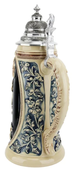 King Limitaet 2009 | Peter Duemler Minerva Antique Style Beer Stein -Beer Steins Shop King Limitaet 2009 Peter Duemler Minerva Handpainted Beer Stein Cobalt K2039E BackA SM 84297.1461701149