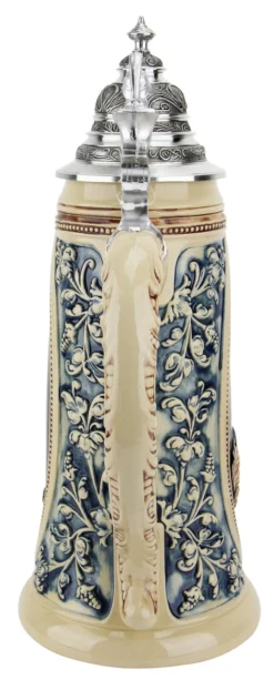 King Limitaet 2009 | Peter Duemler Minerva Antique Style Beer Stein -Beer Steins Shop King Limitaet 2009 Peter Duemler Minerva Handpainted Beer Stein Cobalt K2039E Back SM 63534.1461701124