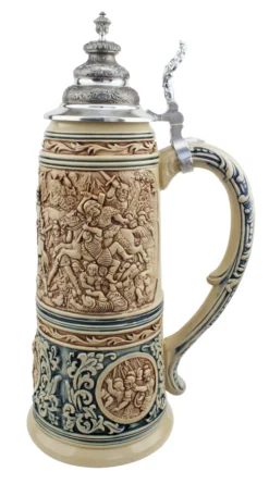 King Limitaet 2016 | Battle Of Teutoburg Forest Antique Style Beer Stein Brown -Beer Steins Shop King Limitaet 2016 Battle of Teutoburg Forest Antique Style Beer Stein K2046E RS SM 97808.1458848500