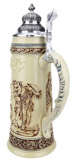 King Limitaet 2017 | Defending The Homeland Antique Style Beer Stein -Beer Steins Shop King Limitaet 2017 Defending the Homeland Antique Style Beer Stein K2047E Back SM 47066.1489794028