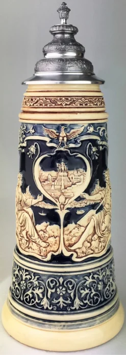 King Limitaet 2021 | Rhein And Mosel River Antique Style Beer Stein