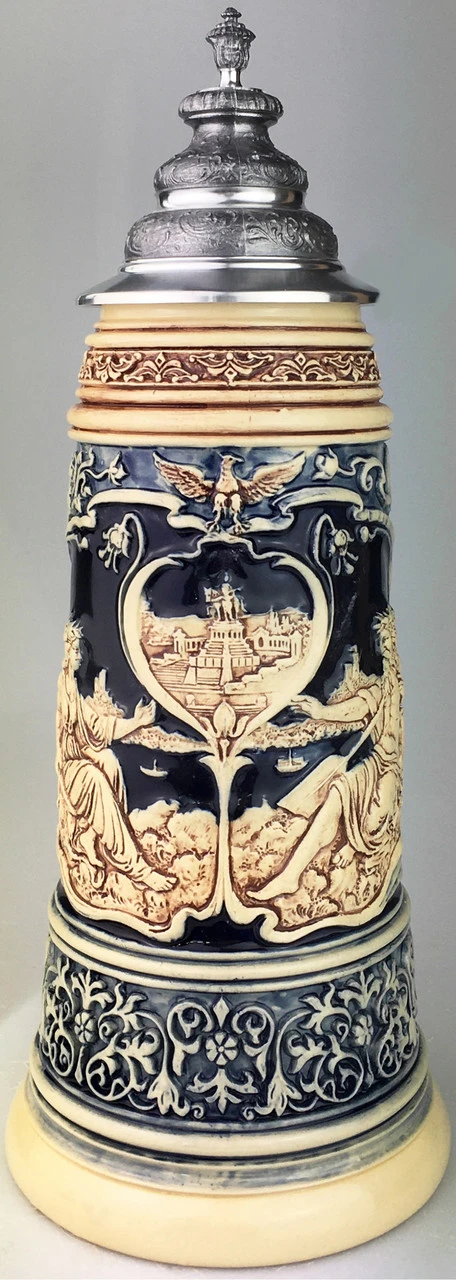 King Limitaet 2021 | Rhein And Mosel River Antique Style Beer Stein 1 King Limitaet 2021 | Rhein And Mosel River Antique Style Beer Stein