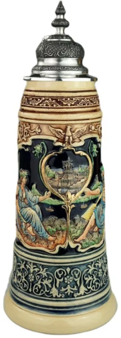 King Limitaet 2021 | Rhein And Mosel River Handpainted Beer Stein