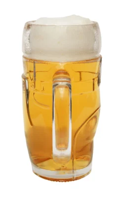 Lederhosen Glass Beer Mug 0.5 Liter -Beer Steins Shop Lederhosen Glass Beer Mug 0.5 Liter GS200005 Side 2wBeer SM 35898.1433352911