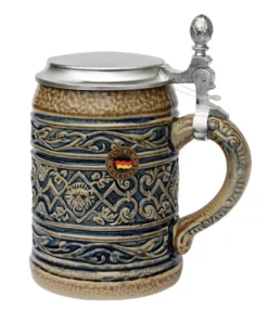 Lion Head Traditional Salt Glaze Beer Stein -Beer Steins Shop Lion Head Traditional Salt Glaze Beer Stein K6201SB RS SM 83667.1423684726