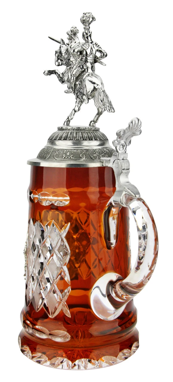 Lord Of Crystal German Knight Beer Stein Amber 5 Lord Of Crystal German Knight Beer Stein Amber - Image 5