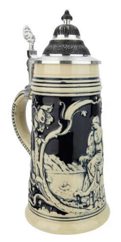 Loreley Rhein River Beer Stein Cobalt -Beer Steins Shop Loreley Rhein River Beer Stein Cobalt KT0233EZ LA SM 29023.1611356655