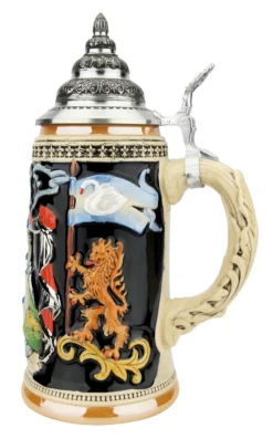 Majestic Neuschwanstein Castle German Beer Stein -Beer Steins Shop Majestic Neuschwanstein Castle German Beer Stein K306NSS RS SM 76514.1650923754