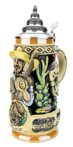 Mexico Beer Stein -Beer Steins Shop Mexico Beer Stein K393MEX RA SM 52802.1586808177