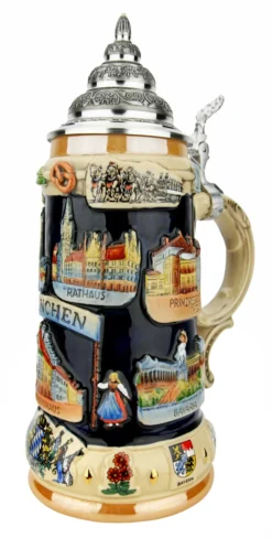 Munich Bavaria Souvenir Beer Stein -Beer Steins Shop Munich Bavaria Souvenir Beer Stein K309M RA SM 84007.1649867207