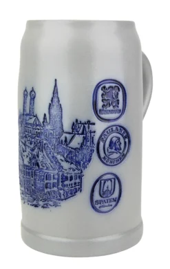Munich Breweries 1 Liter Salt Glaze Stoneware Beer Mug 9 Munich Breweries 1 Liter Salt Glaze Stoneware Beer Mug -Beer Steins Shop Munich Breweries 1 Liter Salt Glaze Stoneware Beer Mug MS6BRAU1 RA SM 70867.1503860315