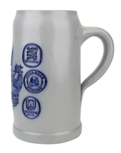 Munich Breweries 1 Liter Salt Glaze Stoneware Beer Mug 10 Munich Breweries 1 Liter Salt Glaze Stoneware Beer Mug -Beer Steins Shop Munich Breweries 1 Liter Salt Glaze Stoneware Beer Mug MS6BRAU1 RS SM 60640.1503860315