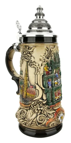 Munich Glockenspiel Beer Stein -Beer Steins Shop Munich Glockenspiel Beer Stein ZB1937906 LA SM 91010.1618881333