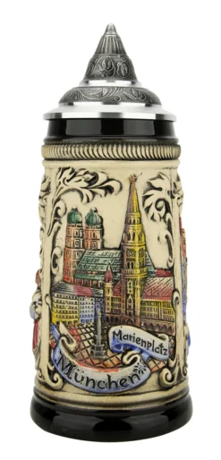 Munich Marienplatz Oktoberfest German Beer Stein