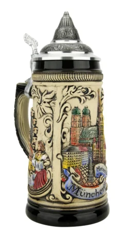 Munich Marienplatz Oktoberfest German Beer Stein -Beer Steins Shop Munich Oktoberfest German Stein 0.5 Liter ZB13030111 LA SM 27355.1676413547