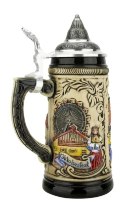 Munich Marienplatz Oktoberfest German Beer Stein -Beer Steins Shop Munich Oktoberfest German Stein 0.5 Liter ZB13030111 LS SM 43193.1676413564