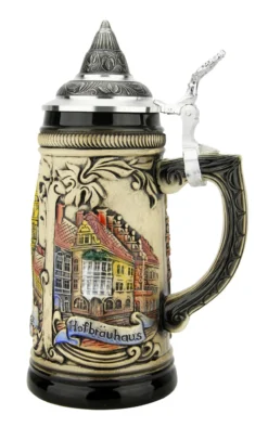 Munich Marienplatz Oktoberfest German Beer Stein -Beer Steins Shop Munich Oktoberfest German Stein 0.5 Liter ZB13030111 RS SM 09096.1676413544