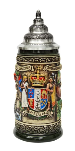 New Zealand Beer Stein Rustic