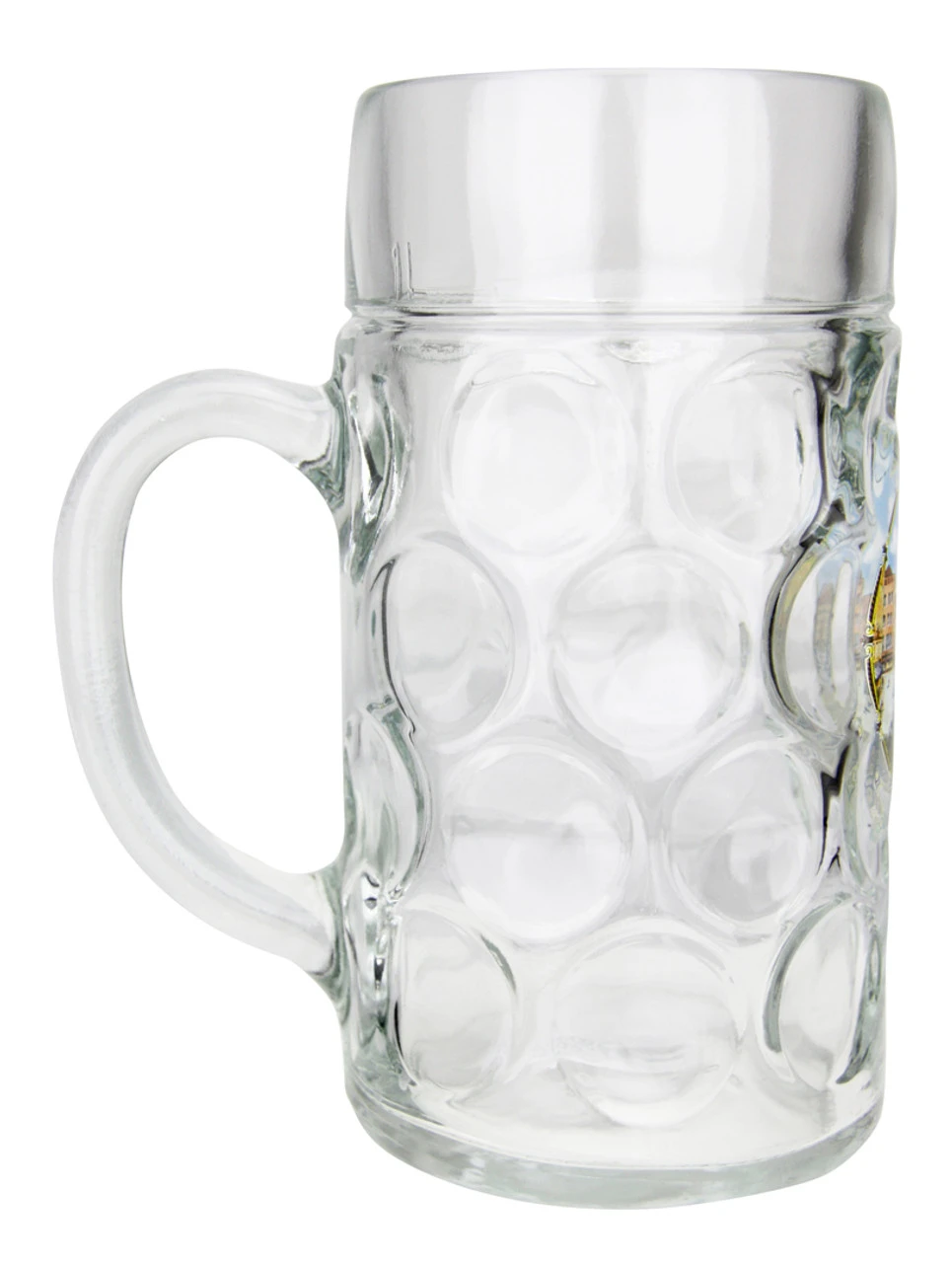 Nurnberg Dimpled Oktoberfest Glass Beer Mug 1 Liter - Image 2