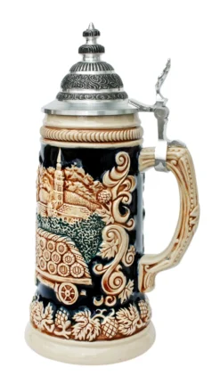 Oktoberfest Beer Wagon Antique Style Stein -Beer Steins Shop Oktoberfest Beer Wagon Antique Style Stein ZB1668406 RS SM 09963.1499963396