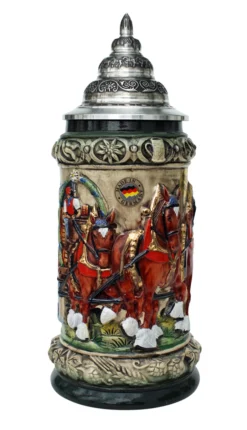 Oktoberfest Clydesdales Beer Wagon Stein 0.75 Liter