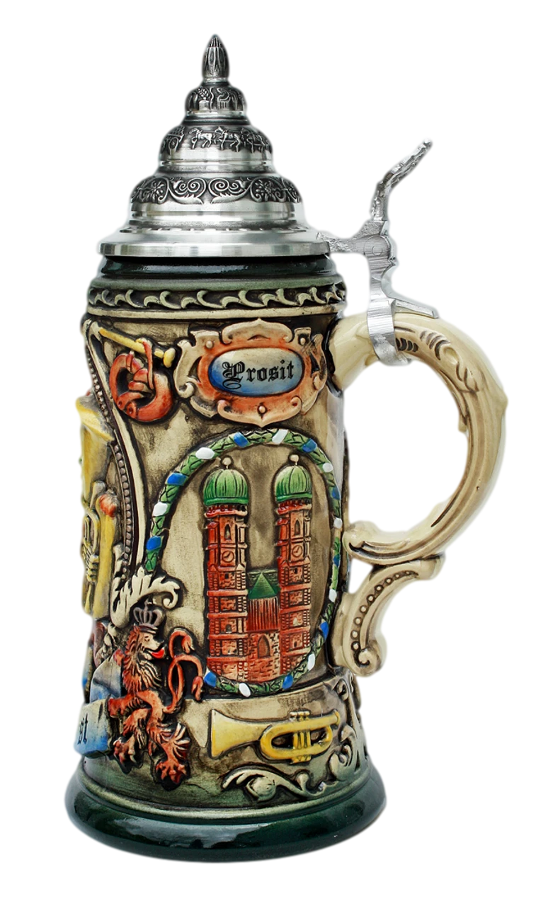 Oktoberfest Oompah Band Beer Stein Rustic - Image 3