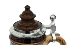 Old Rothenburg Beer Stein With Wood Lid -Beer Steins Shop Old Rothenburg Wooden Lid Beer Stein K465R Detail SM 97097.1401734063