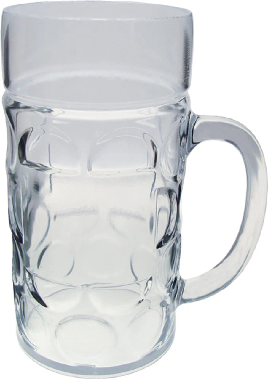 Plastic Beer Mug 24 Pack 1 Liter 2 Plastic Beer Mug 24 Pack 1 Liter - Image 2