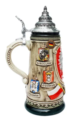 Polska Beer Stein Rustic -Beer Steins Shop Polska Poland Beer Stein K307RUP LS SM 92619.1443205928