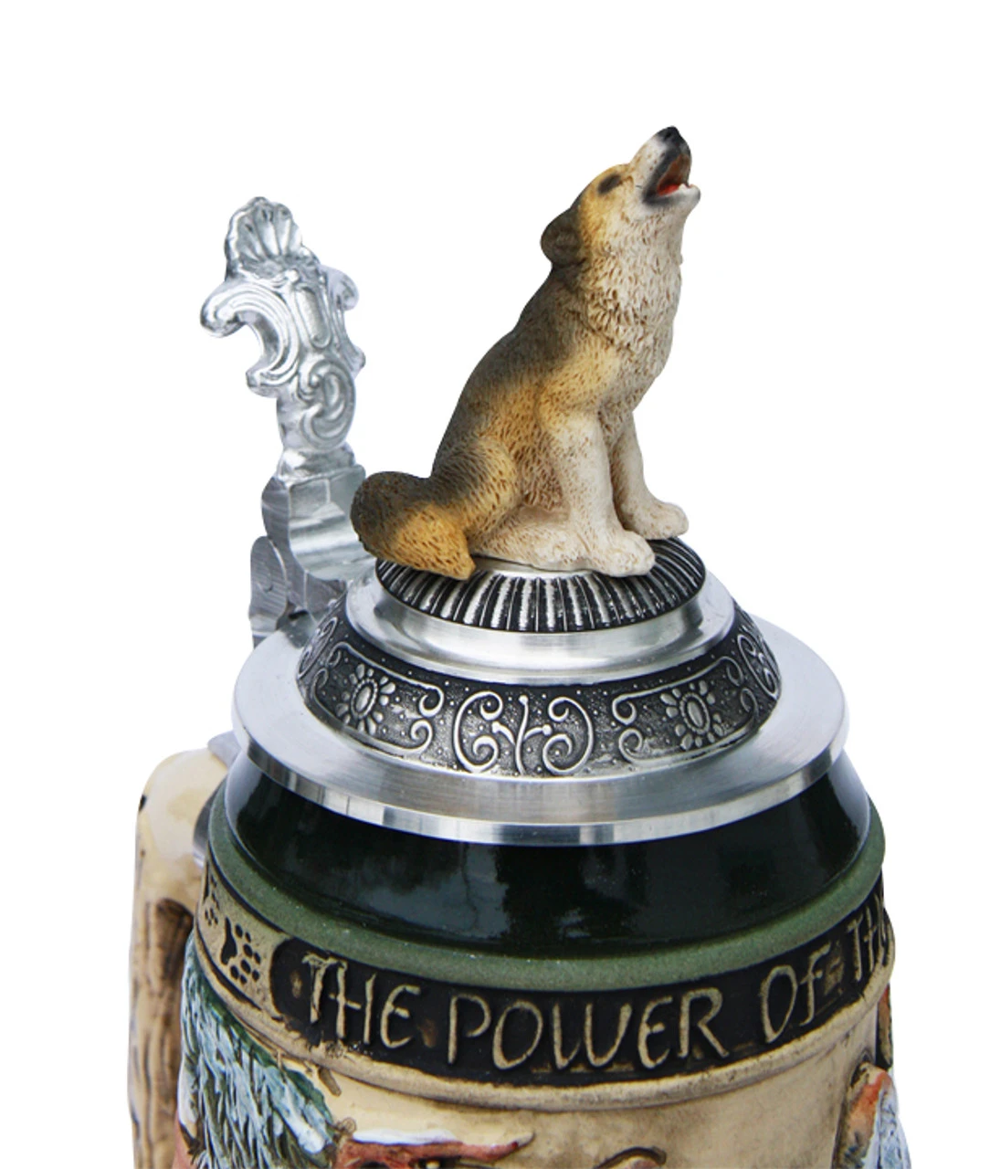 Power Of The Pack Wolf Beer Stein With Wolf Lid 4 Power Of The Pack Wolf Beer Stein With Wolf Lid - Image 4