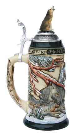 Power Of The Pack Wolf Beer Stein With Wolf Lid 6 Power Of The Pack Wolf Beer Stein With Wolf Lid -Beer Steins Shop Power of the Pack Beer Stein K955RUW LS SM 73090.1401398817