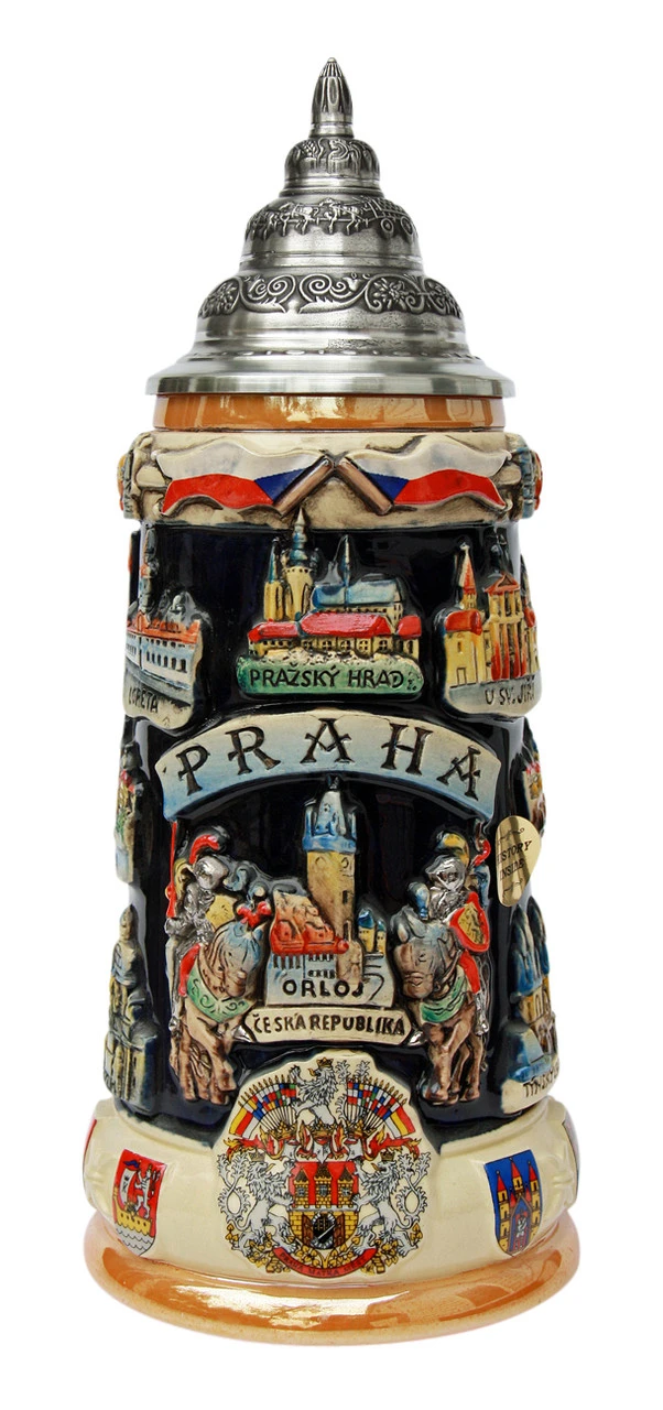 Prague Commemorative Beer Stein 1 Prague Commemorative Beer Stein