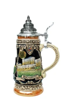 Romania Dracula Souvenir Beer Stein 0.25 Liter -Beer Steins Shop Romania Souviner Beer Stein 0.25 Liter K303RO RS SM 00152.1554760352