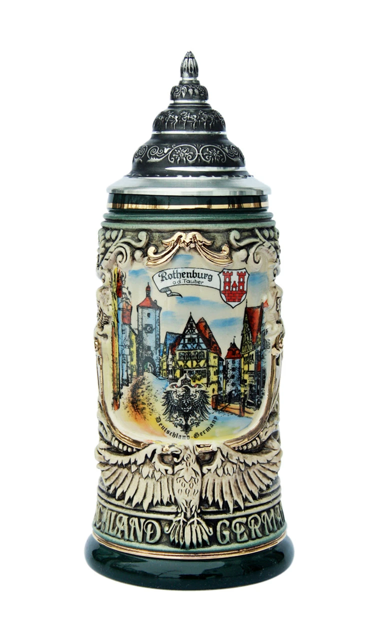 Rothenburg City Skyline Beer Stein 0.4 Liter 1 Rothenburg City Skyline Beer Stein 0.4 Liter