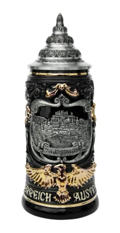 Salzburg Eagle Handle Beer Stein 0.4 Liter