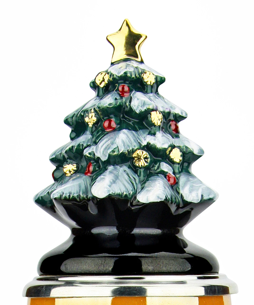 Santas Alpine Sleigh Ride German Beer Stein | Christmas Tree Lid - Image 2