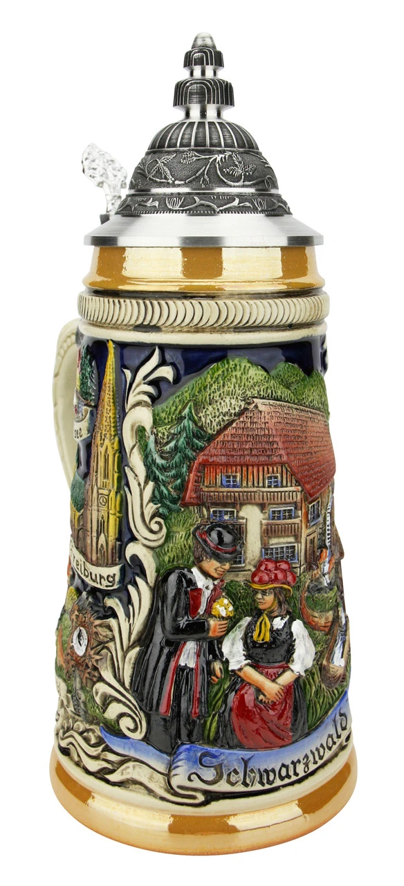 Schwarzwald Black Forest German Beer Stein 1 Schwarzwald Black Forest German Beer Stein