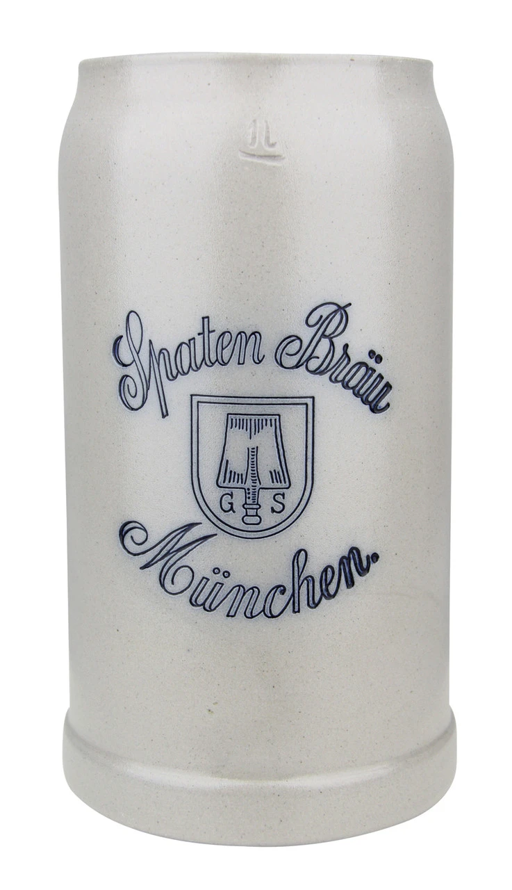 Spaten Brau Brewery 1 Liter Salt Glaze Stoneware Beer Mug