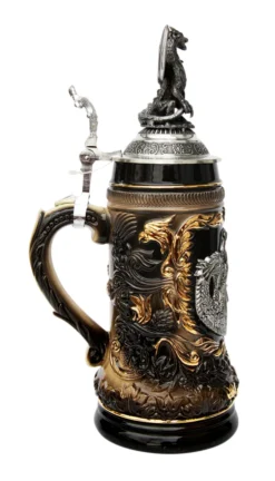 St. George Dragon Slayer Beer Stein With Dragon Lid 7 St. George Dragon Slayer Beer Stein With Dragon Lid -Beer Steins Shop St. George Dragon Slayer Beer Stein with Dragon Lid ZB14239003 LS SM 31322.1447777317
