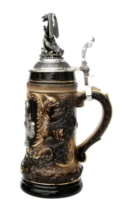 St. George Dragon Slayer Beer Stein With Dragon Lid 6 St. George Dragon Slayer Beer Stein With Dragon Lid -Beer Steins Shop St. George Dragon Slayer Beer Stein with Dragon Lid ZB14239003 RS SM 77910.1447777313