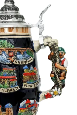 Swiss Horn German Beer Stein -Beer Steins Shop Switzerland German Beer Stein K507BS detail SM 98305.1401732794