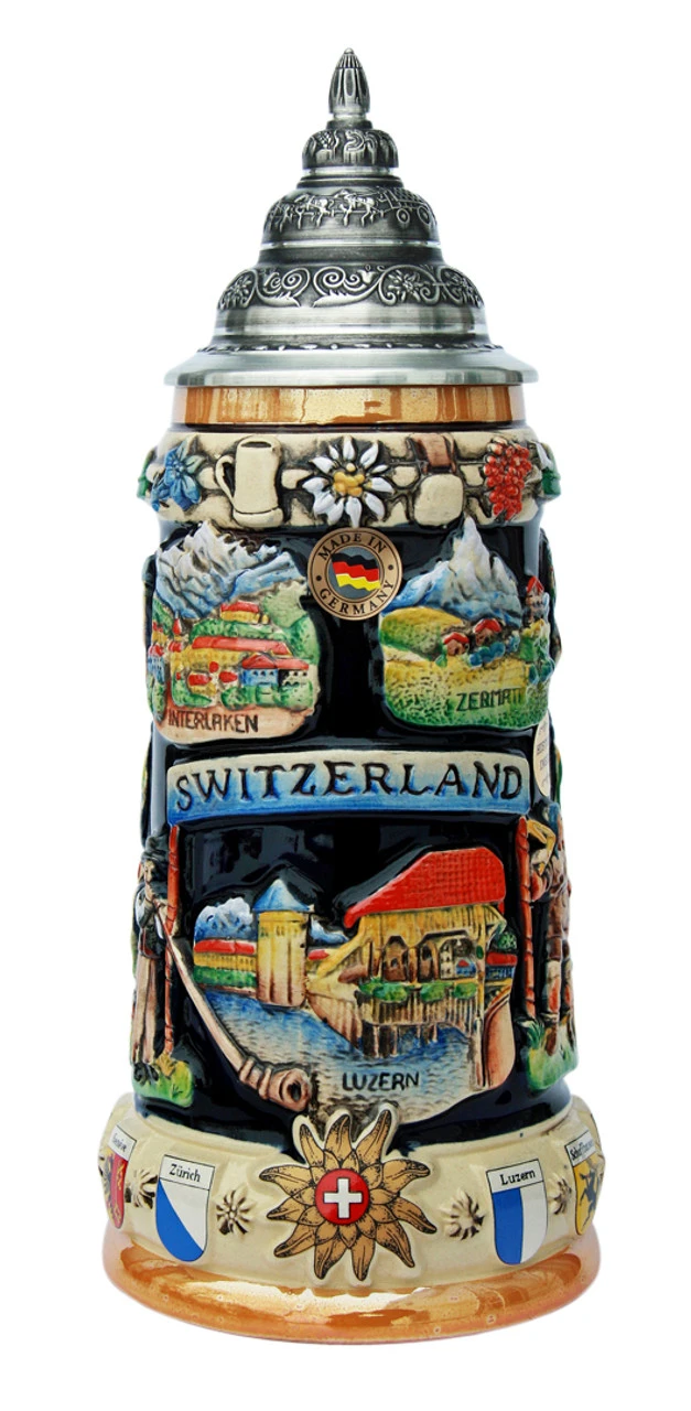 Switzerland Commemorative Beer Stein 1 Switzerland Commemorative Beer Stein