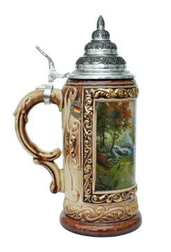 Thomas Kinkade Mountain Paradise Beer Stein -Beer Steins Shop Thomas Kinkade Mountain Paradise Beer Stein K7703 LS SM 15579.1401732347