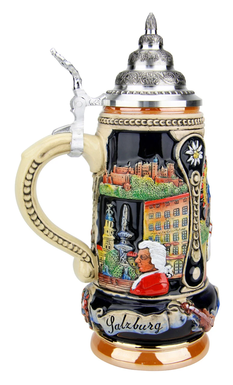 Vienna, Salzburg, Innsbruck Austria Beer Stein 6 Vienna, Salzburg, Innsbruck Austria Beer Stein - Image 6